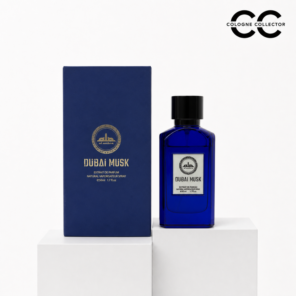 Dubai Musk von Al Ambra – CologneCollector Flakon mit Verpackung