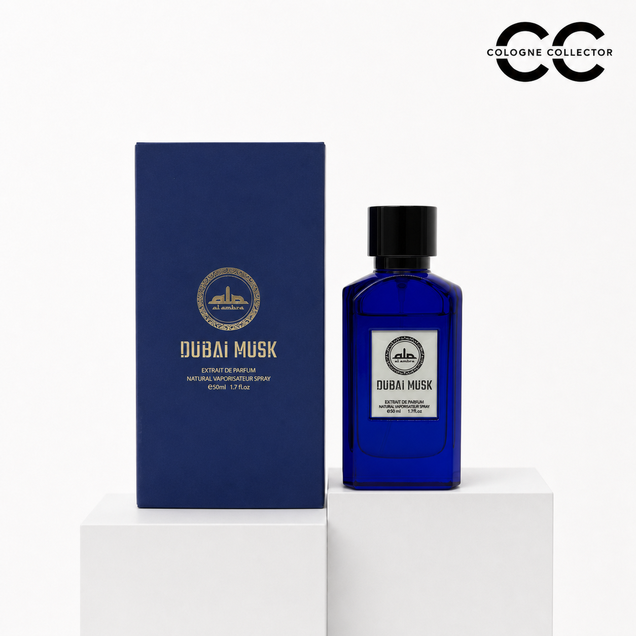 Dubai Musk von Al Ambra – CologneCollector Flakon mit Verpackung