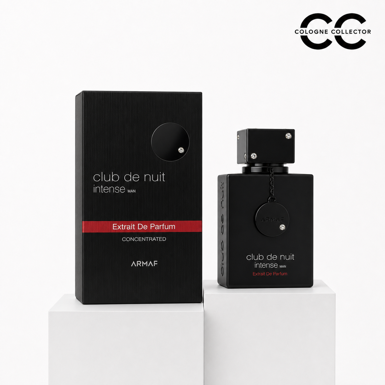 Club de Nuit Intense Man Extrait de Parfum von Armaf – CologneCollector Flakon mit Verpackung
