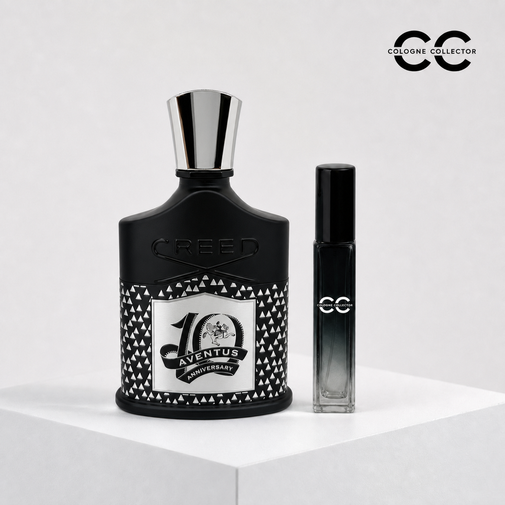 Aventus 10th Anniversary von Creed – CologneCollector Flakon mit Probe