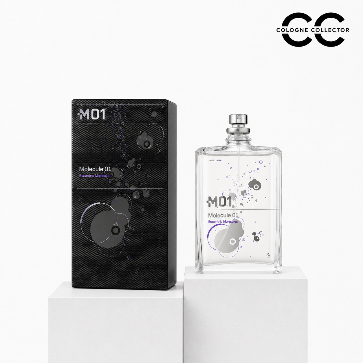 Molecule 01 von Escentric Molecules – CologneCollector Flakon mit Verpackung