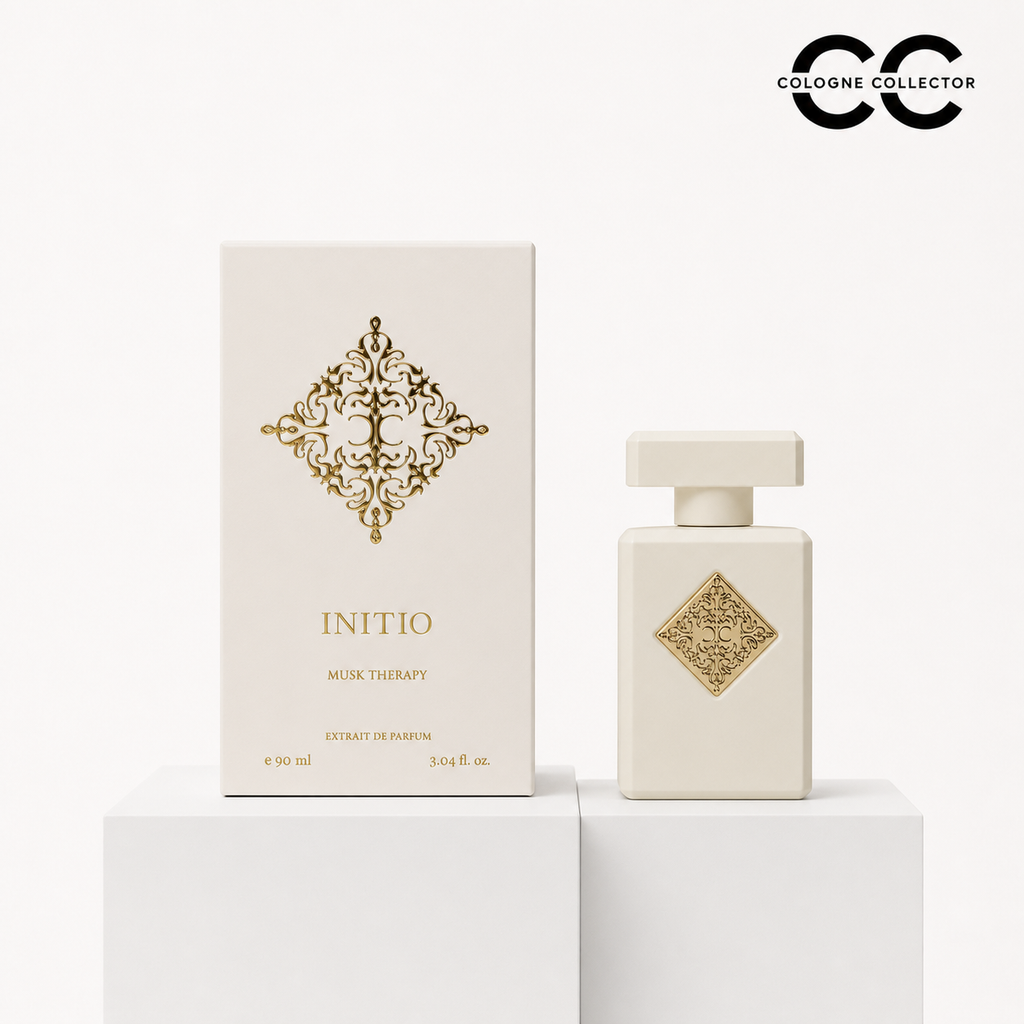 Musk Therapy (Extrait de Parfum) von Initio – CologneCollector Flakon mit Verpackung