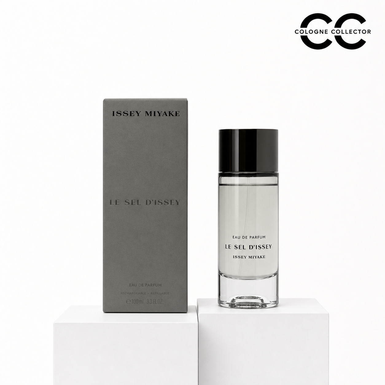 Le Sel d'Issey (Eau de Parfum) von Issey Miyake – CologneCollector Flakon mit Verpackung