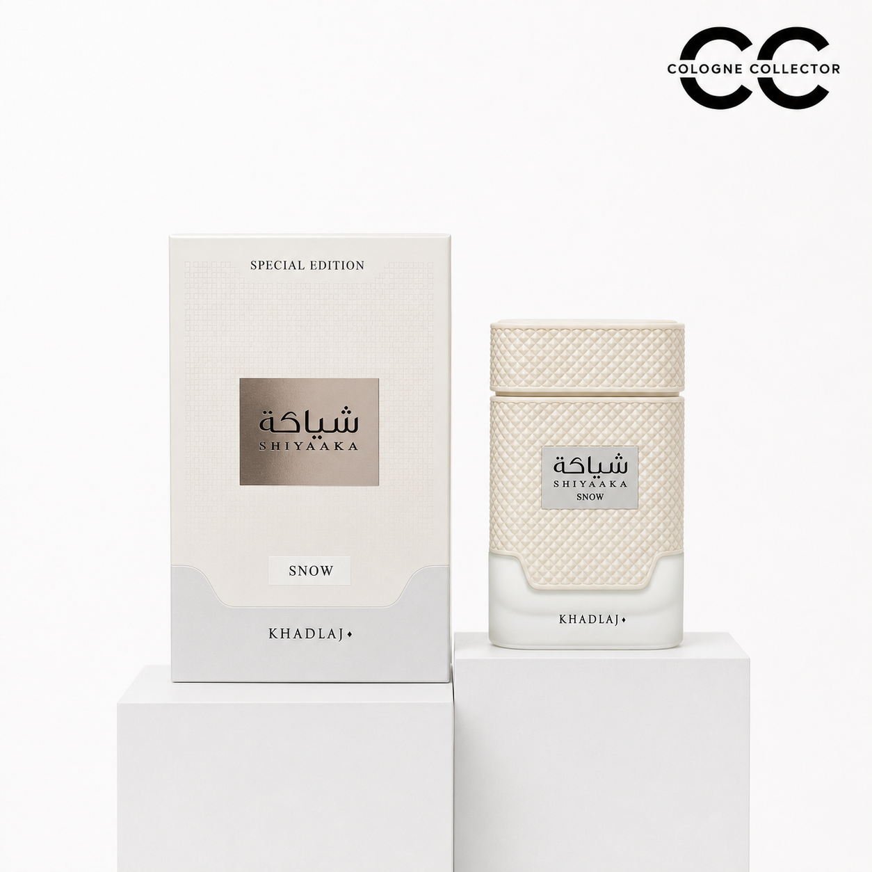 Shiyaaka Snow von Khadlaj – CologneCollector Flakon mit Verpackung