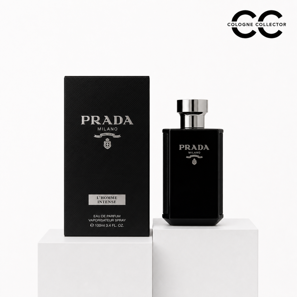 L'Homme Intense von Prada – CologneCollector Flakon mit Verpackung