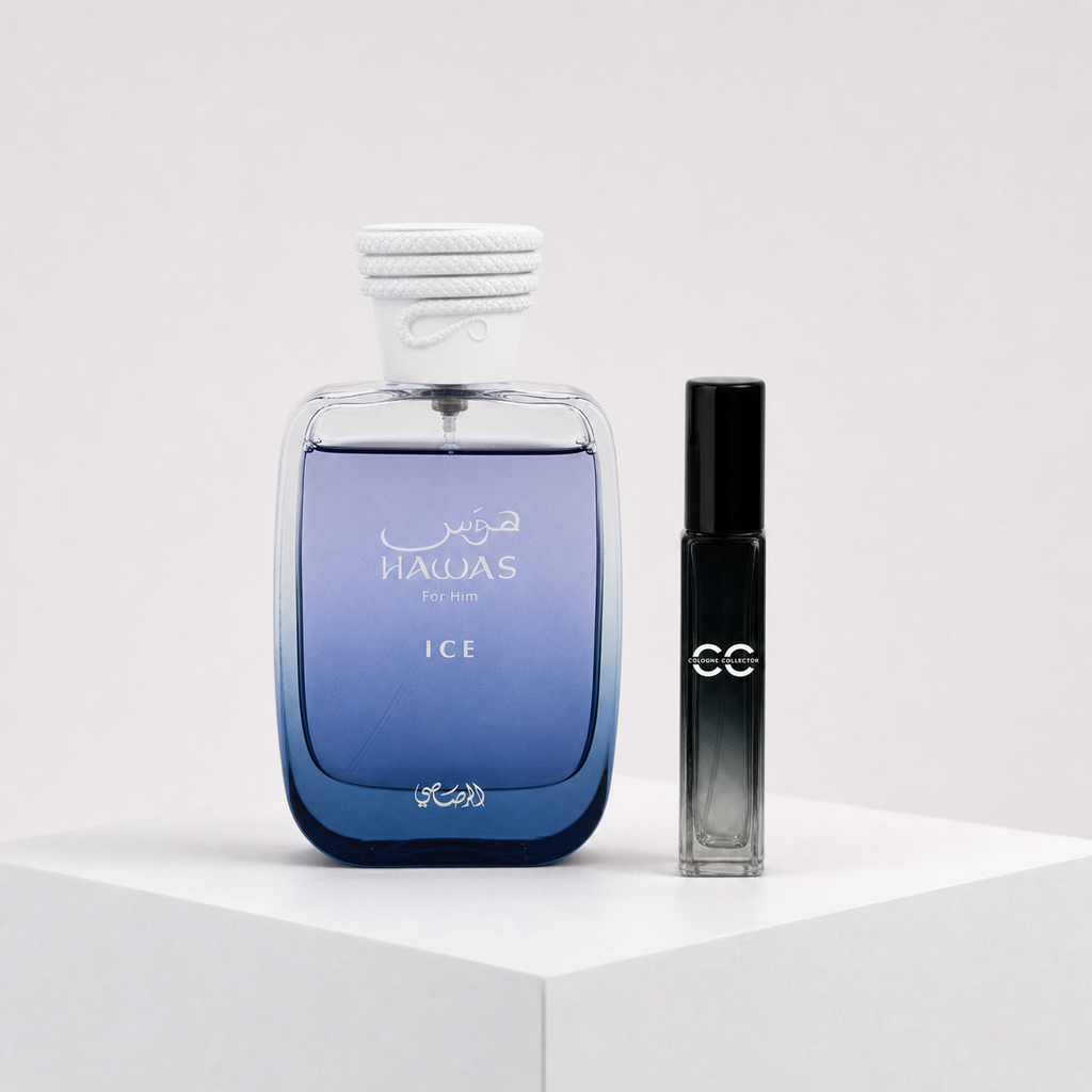 Hawas Ice von Rasasi – CologneCollector Flakon mit Probe