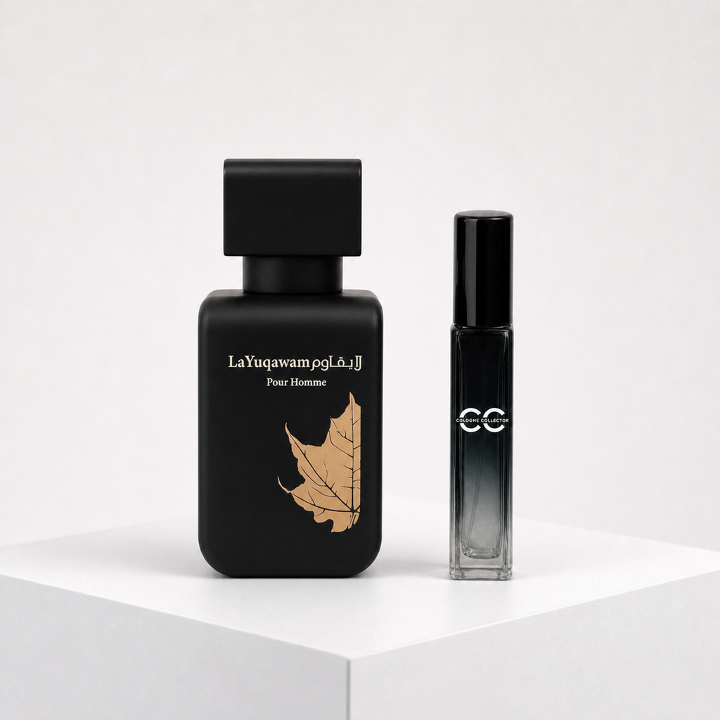 La Yuqawam Man von Rasasi – CologneCollector Flakon mit Probe