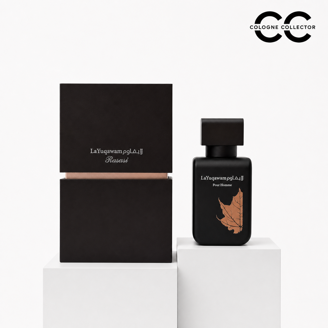 La Yuqawam Man von Rasasi – CologneCollector Flakon mit Verpackung