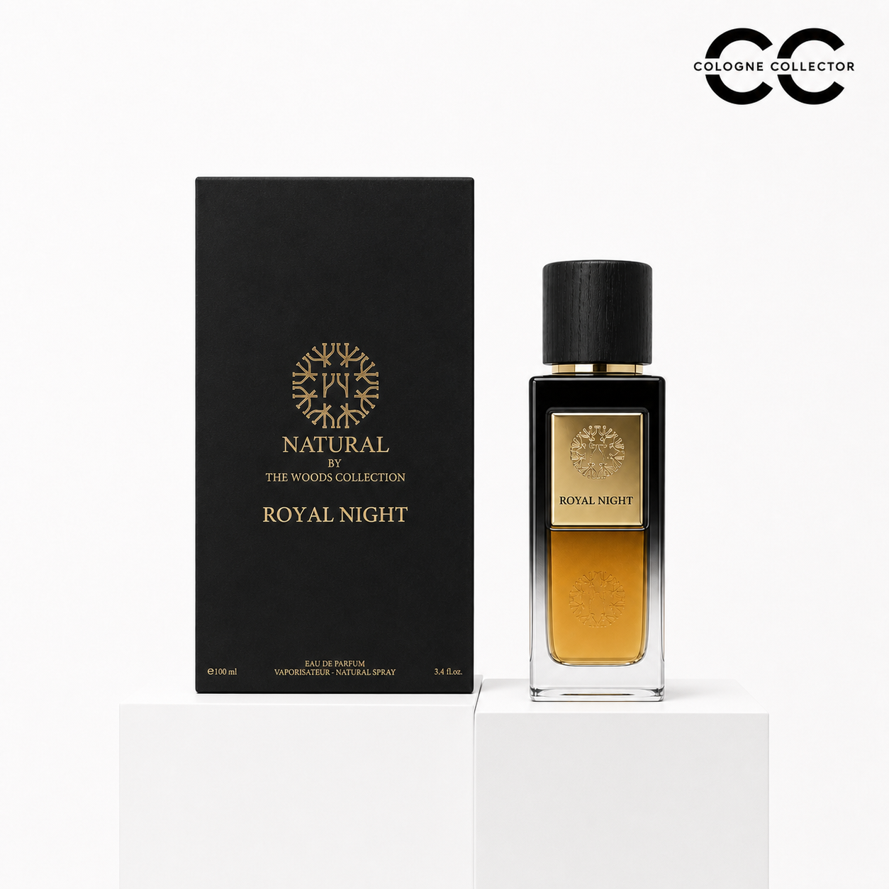 Natural Royal Night von The Woods Collection – CologneCollector Flakon mit Verpackung